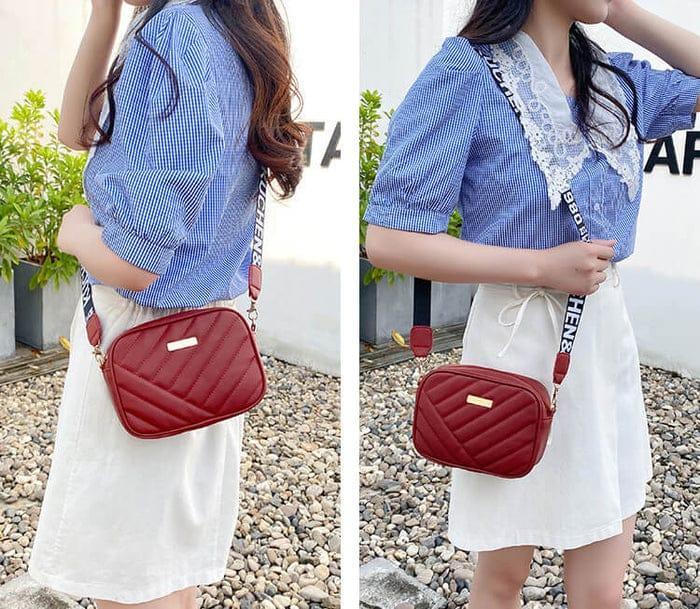 ✨ "Trendy Textured Crossbody Bag – Minimal Style, Maximum Charm + FREE Delivery"