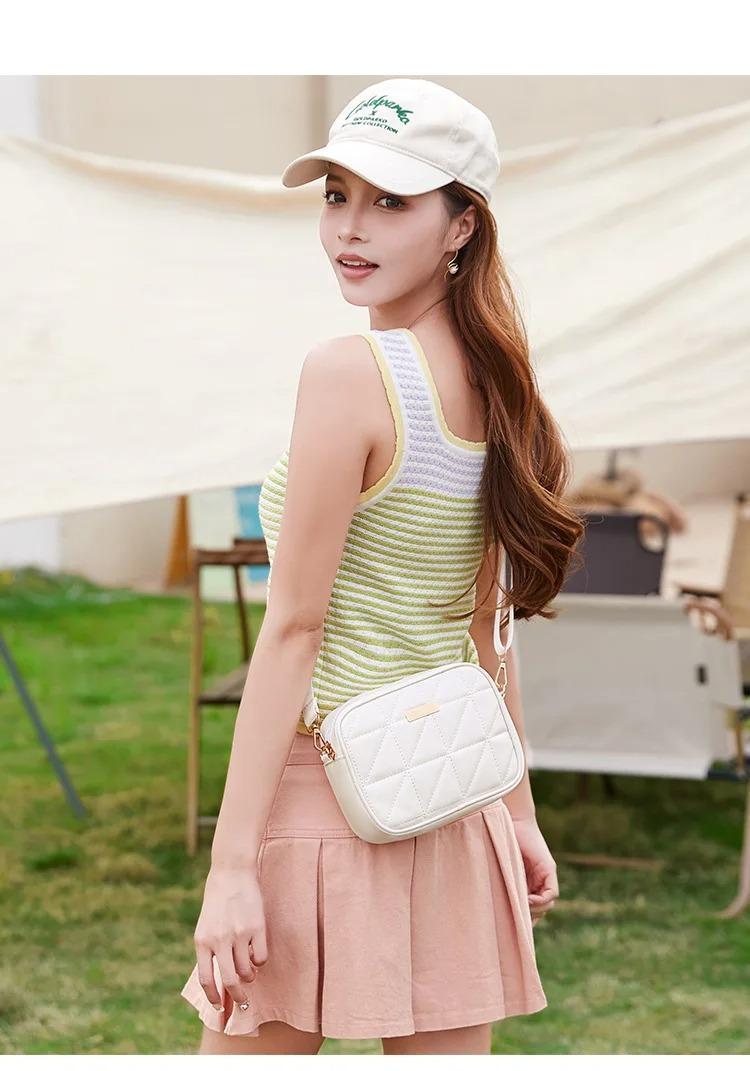 ✨ "Off-White Embroidered PU Leather Convertible Crossbody – Minimal, Elegant & Versatile"