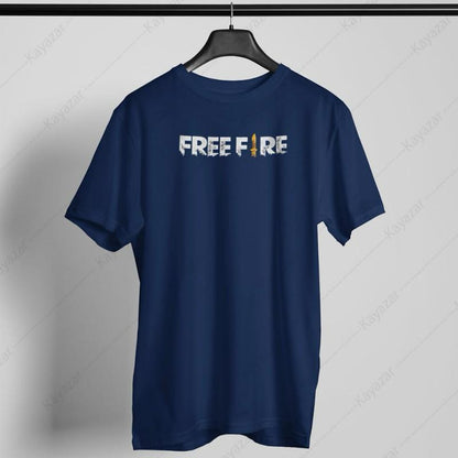 Men’s Pack of 2 Cotton Jersey Round Neck T-Shirts – Printed, Grey & Blue (S-XL)
