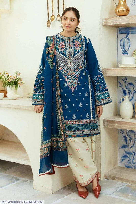 🌿 GlamHive Exclusive Green Chiffon Patch Work Suit | 3-Piece Luxury Ensemble 🌿