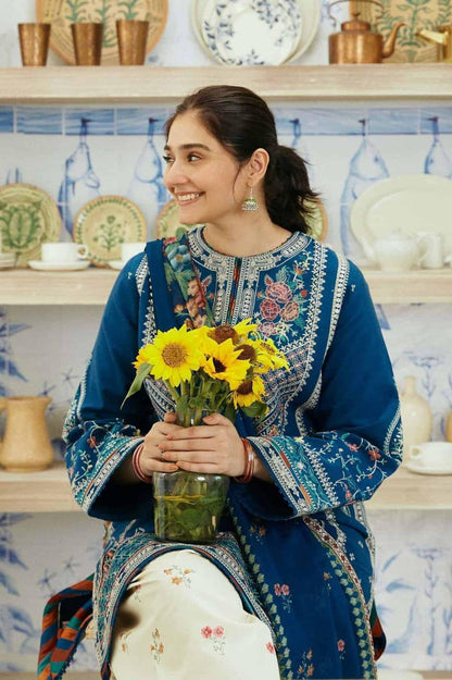 🌿 GlamHive Exclusive Green Chiffon Patch Work Suit | 3-Piece Luxury Ensemble 🌿