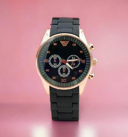 ✨ "Luxury Men’s Stainless Steel Watch – Iconic Style + FREE Delivery"