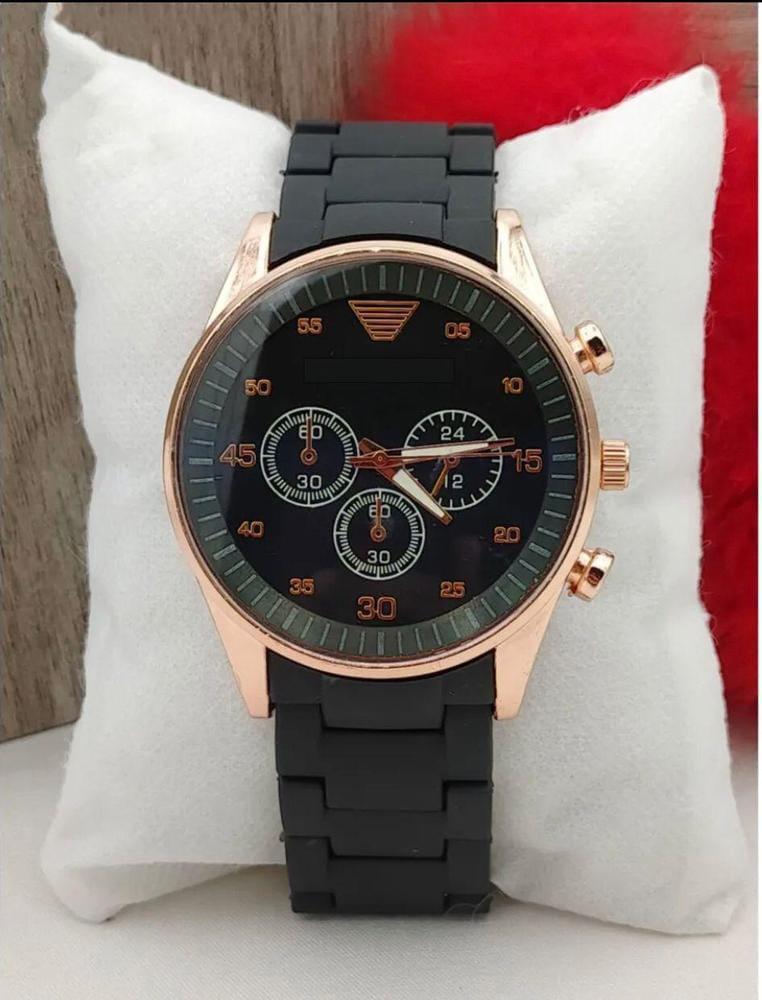 2 Pcs Unisex Stainless Steel Chronograph Couple Watches-Round Multicolor Design | Free Delivery