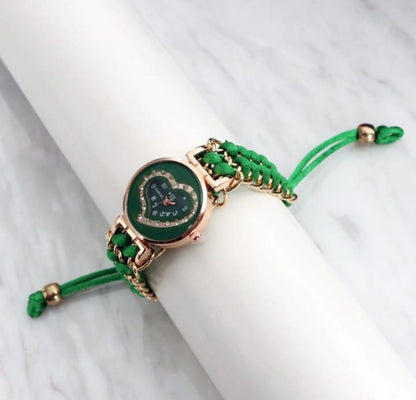 ✨ "Heart-Shaped Women’s Stainless Steel Watch – Elegant Colors + FREE Delivery"