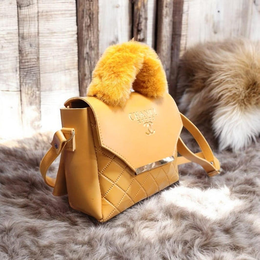 ✨ "Mustard Printed Crossbody Bag – Festive Style + FREE Delivery"